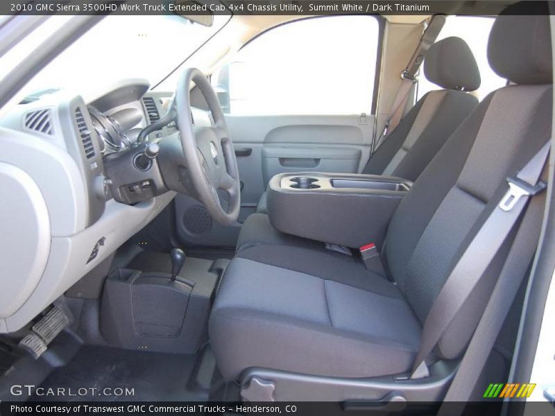 Summit White / Dark Titanium 2010 GMC Sierra 3500HD Work Truck Extended Cab 4x4 Chassis Utility