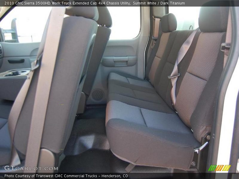 Summit White / Dark Titanium 2010 GMC Sierra 3500HD Work Truck Extended Cab 4x4 Chassis Utility