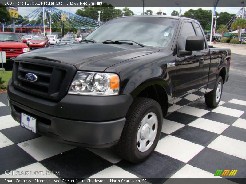 Black / Medium Flint 2007 Ford F150 XL Regular Cab