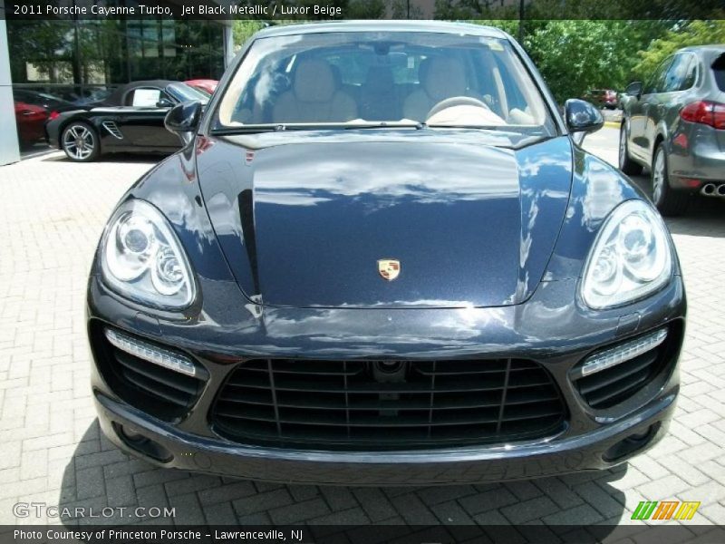 Jet Black Metallic / Luxor Beige 2011 Porsche Cayenne Turbo