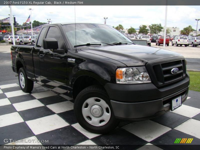 Black / Medium Flint 2007 Ford F150 XL Regular Cab