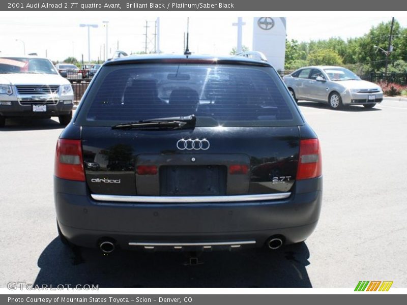 Brilliant Black / Platinum/Saber Black 2001 Audi Allroad 2.7T quattro Avant