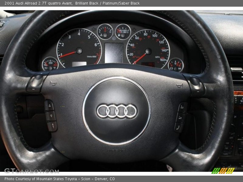 Brilliant Black / Platinum/Saber Black 2001 Audi Allroad 2.7T quattro Avant