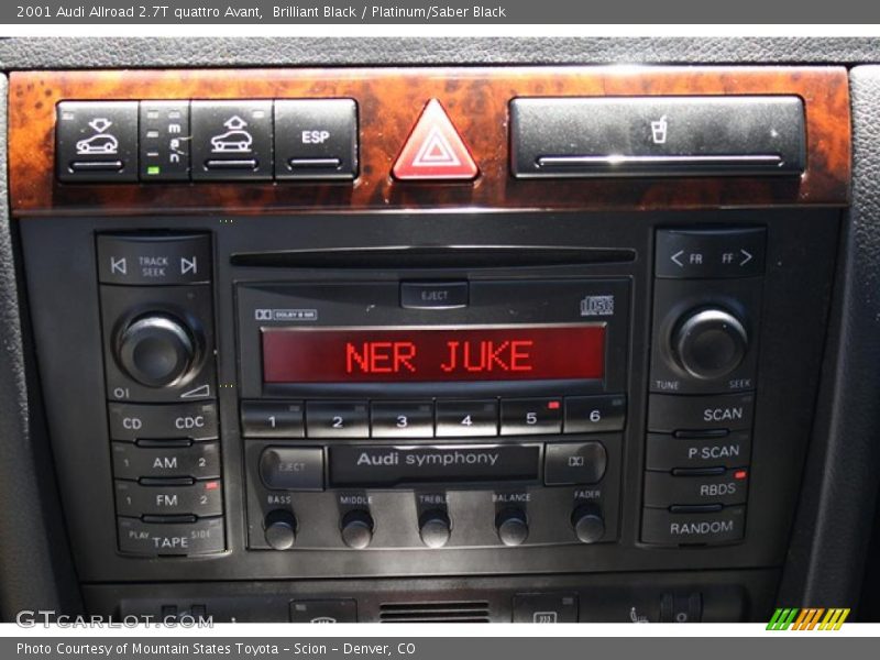 Brilliant Black / Platinum/Saber Black 2001 Audi Allroad 2.7T quattro Avant