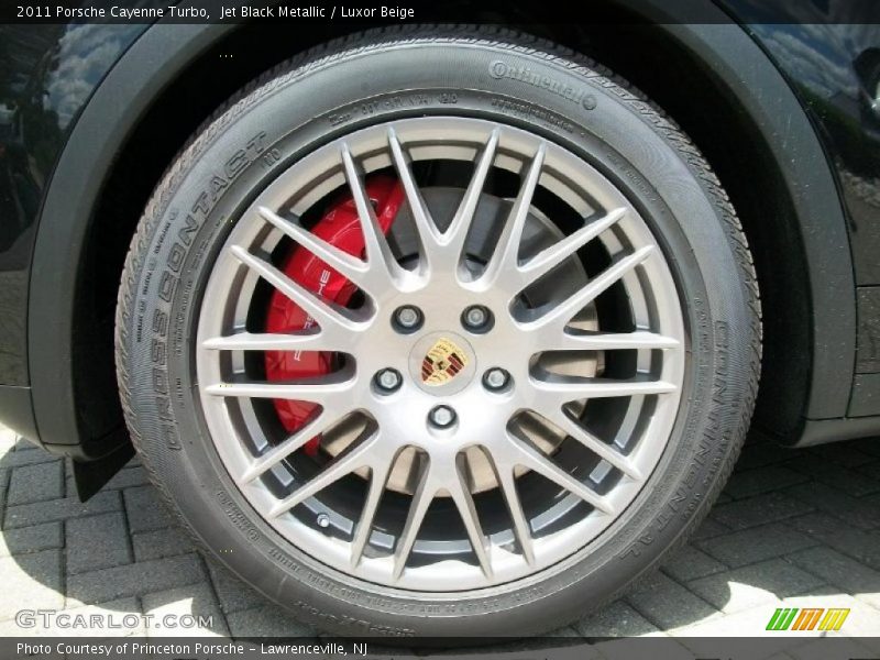 Jet Black Metallic / Luxor Beige 2011 Porsche Cayenne Turbo