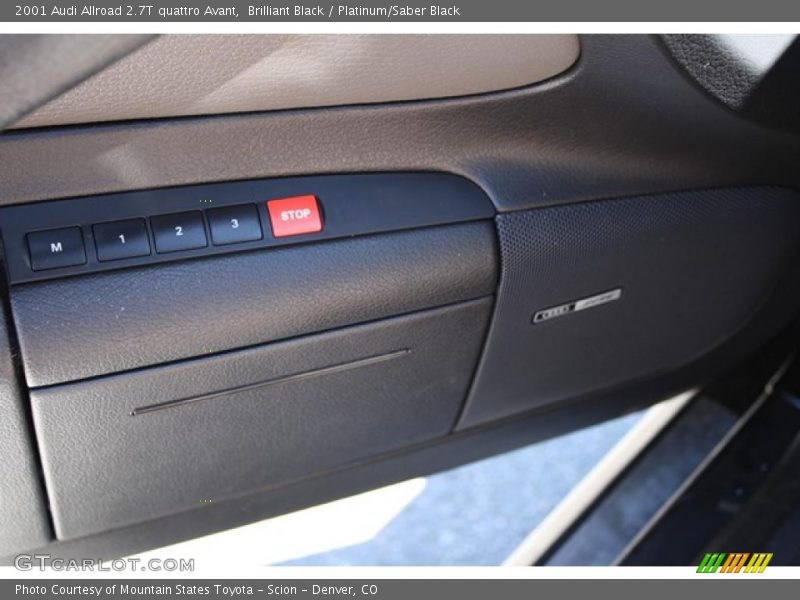 Brilliant Black / Platinum/Saber Black 2001 Audi Allroad 2.7T quattro Avant