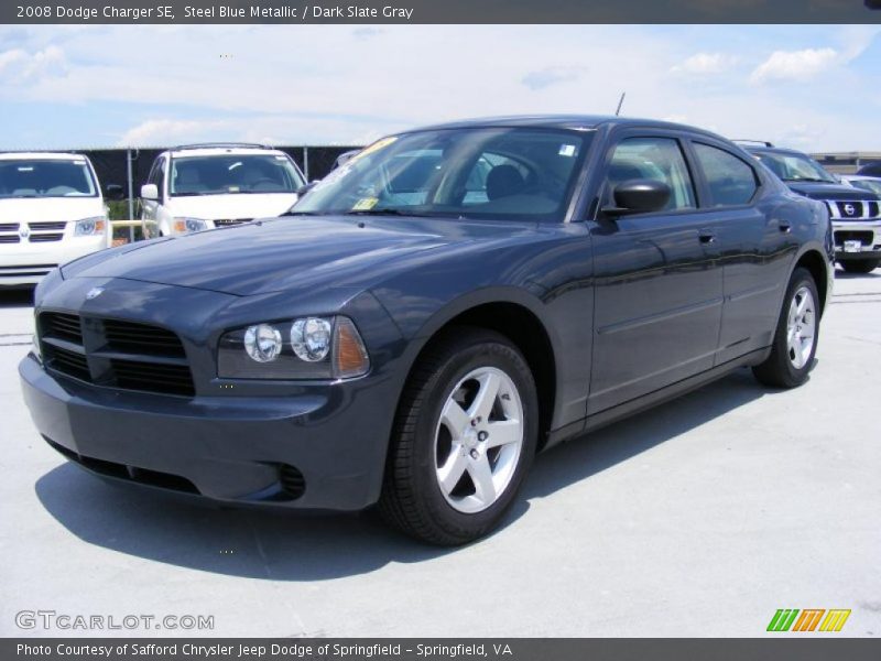 Steel Blue Metallic / Dark Slate Gray 2008 Dodge Charger SE