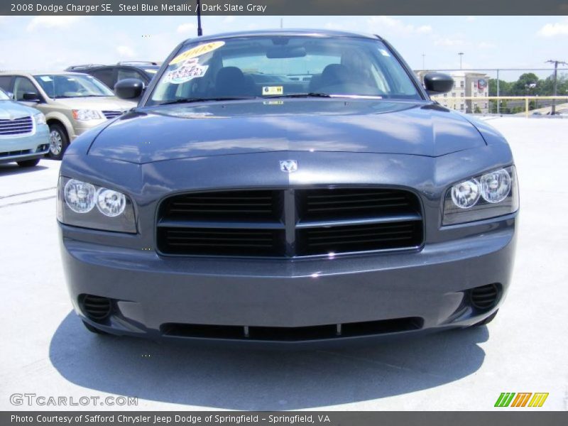 Steel Blue Metallic / Dark Slate Gray 2008 Dodge Charger SE