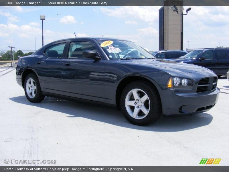 Steel Blue Metallic / Dark Slate Gray 2008 Dodge Charger SE