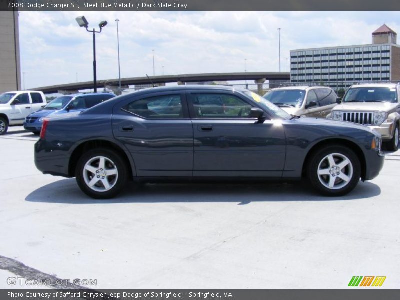 Steel Blue Metallic / Dark Slate Gray 2008 Dodge Charger SE