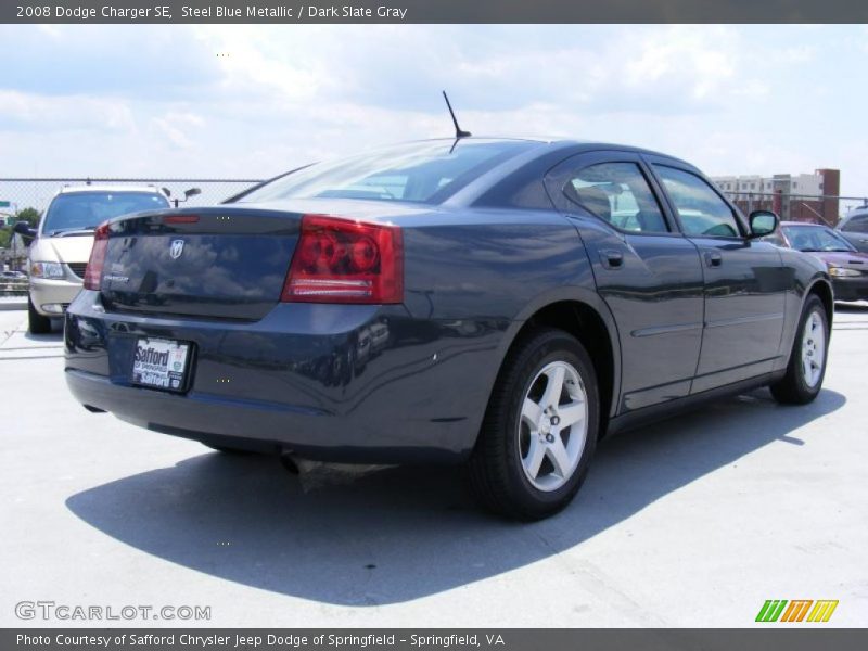 Steel Blue Metallic / Dark Slate Gray 2008 Dodge Charger SE