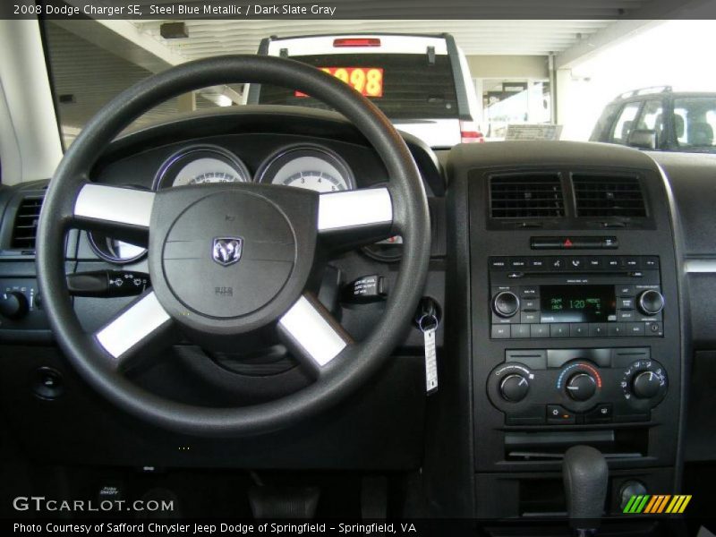 Steel Blue Metallic / Dark Slate Gray 2008 Dodge Charger SE