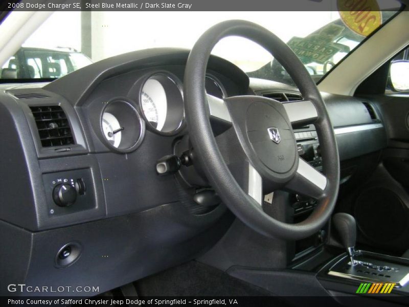 Steel Blue Metallic / Dark Slate Gray 2008 Dodge Charger SE