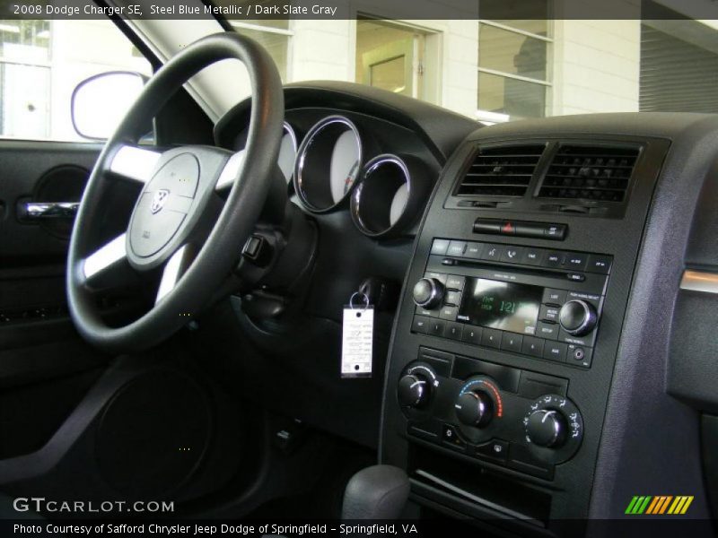 Steel Blue Metallic / Dark Slate Gray 2008 Dodge Charger SE