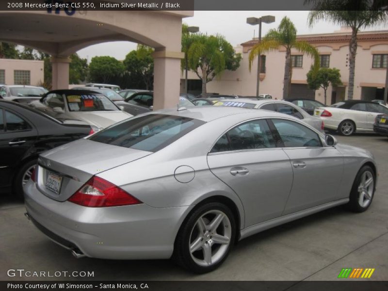 Iridium Silver Metallic / Black 2008 Mercedes-Benz CLS 550