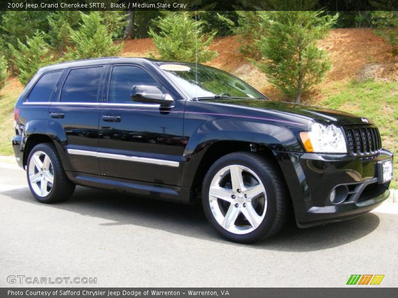 Black / Medium Slate Gray 2006 Jeep Grand Cherokee SRT8