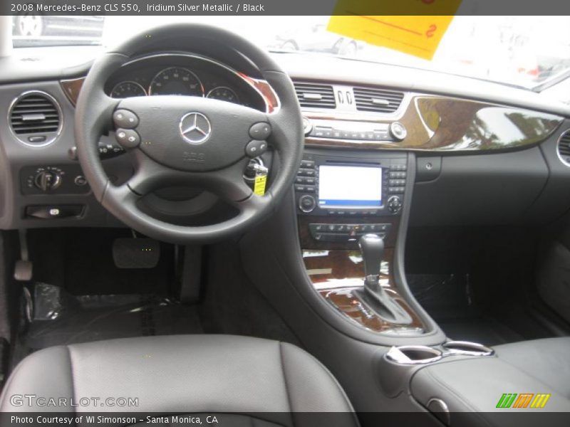 Iridium Silver Metallic / Black 2008 Mercedes-Benz CLS 550