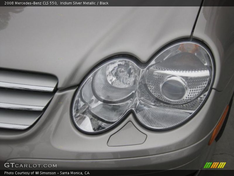 Iridium Silver Metallic / Black 2008 Mercedes-Benz CLS 550
