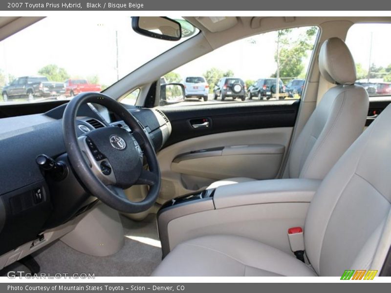 Black / Bisque Beige 2007 Toyota Prius Hybrid