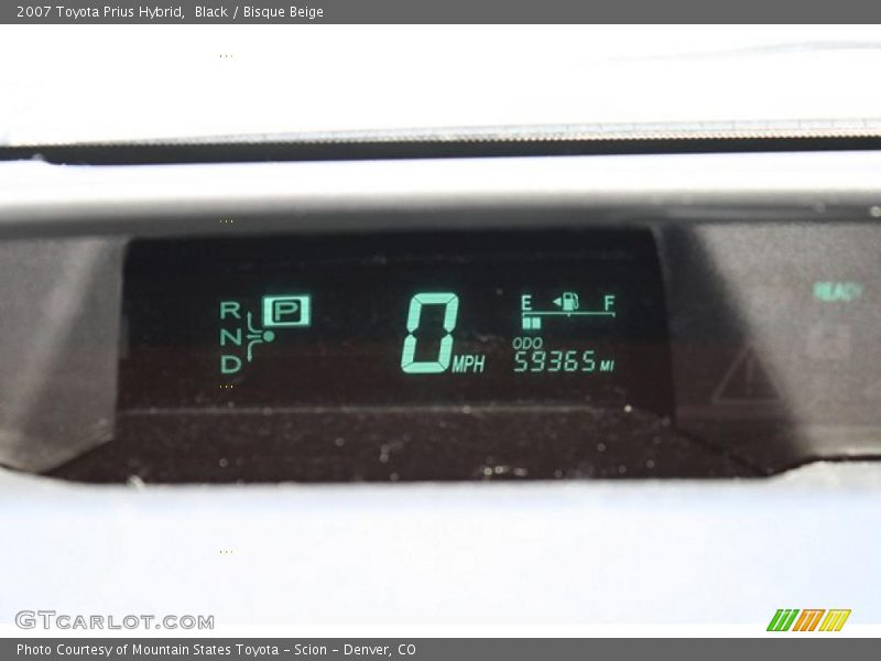 Black / Bisque Beige 2007 Toyota Prius Hybrid