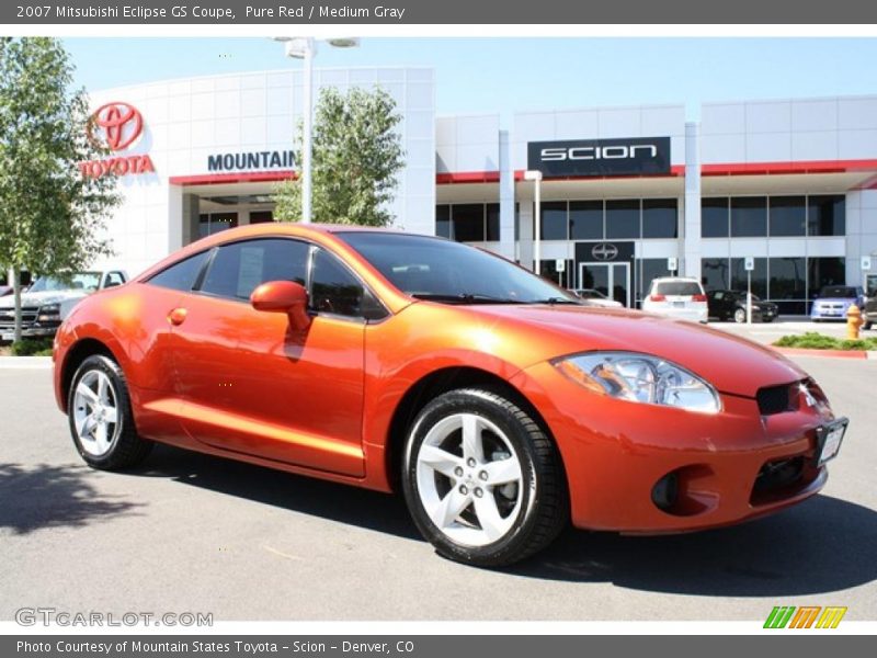 Pure Red / Medium Gray 2007 Mitsubishi Eclipse GS Coupe