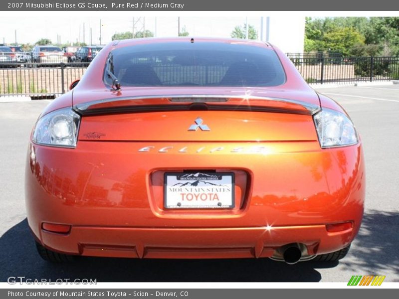 Pure Red / Medium Gray 2007 Mitsubishi Eclipse GS Coupe