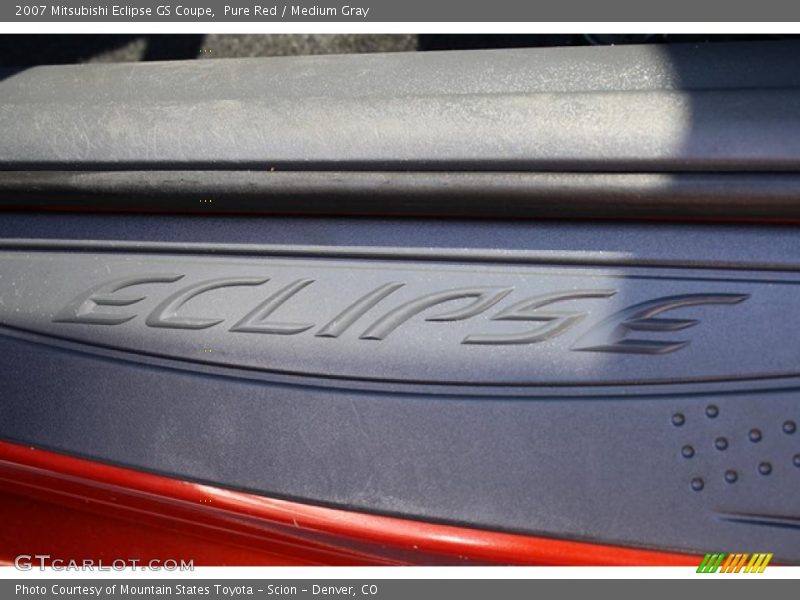 Pure Red / Medium Gray 2007 Mitsubishi Eclipse GS Coupe