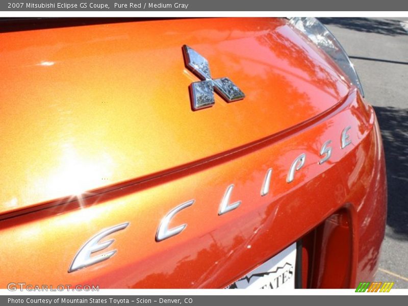 Pure Red / Medium Gray 2007 Mitsubishi Eclipse GS Coupe