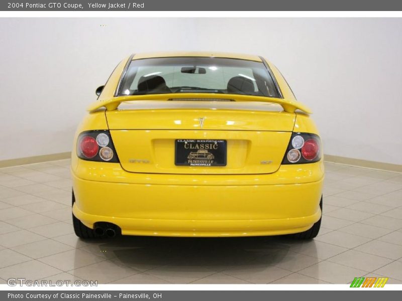 Yellow Jacket / Red 2004 Pontiac GTO Coupe