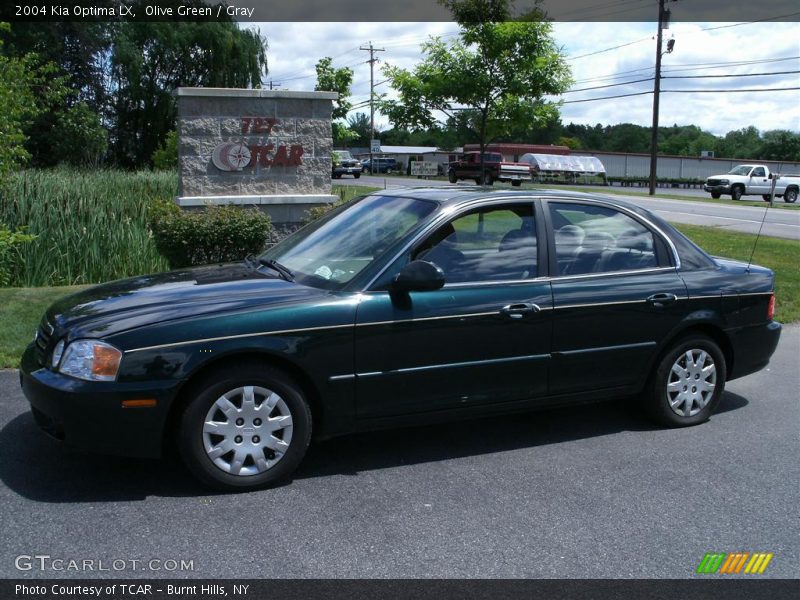 Olive Green / Gray 2004 Kia Optima LX
