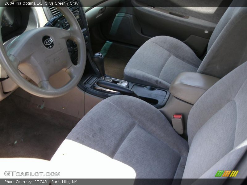 Olive Green / Gray 2004 Kia Optima LX