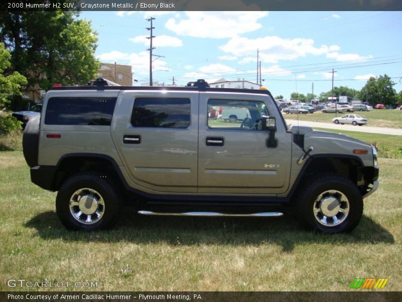 Graystone Metallic / Ebony Black 2008 Hummer H2 SUV