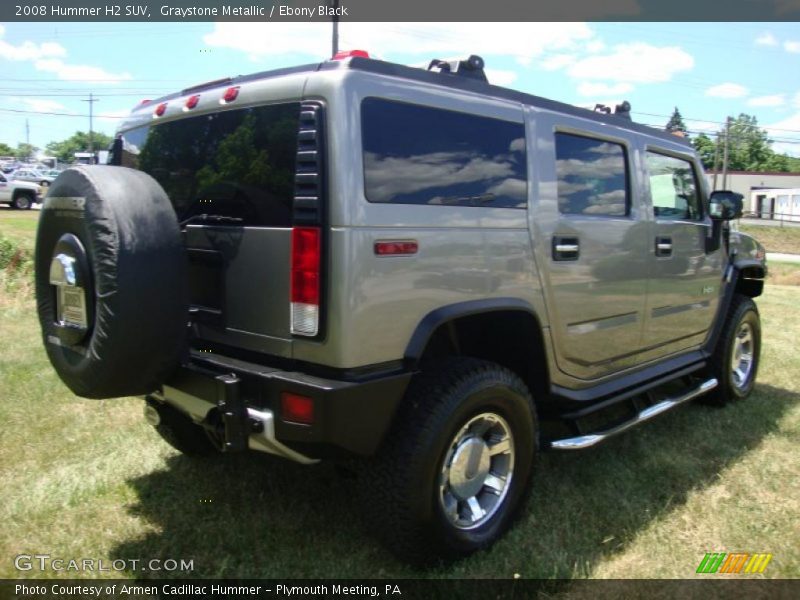 Graystone Metallic / Ebony Black 2008 Hummer H2 SUV