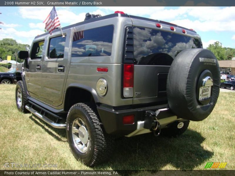 Graystone Metallic / Ebony Black 2008 Hummer H2 SUV