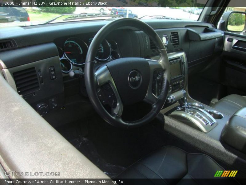 Graystone Metallic / Ebony Black 2008 Hummer H2 SUV