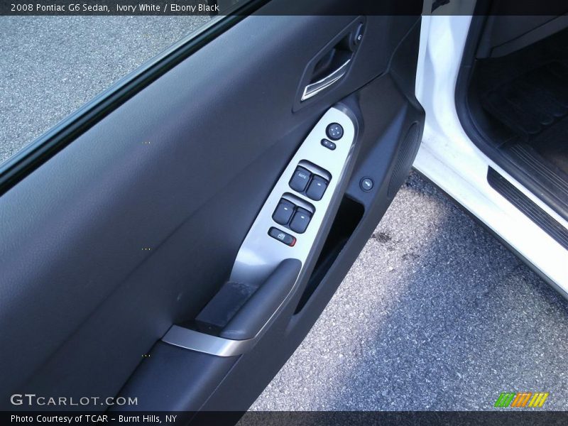 Ivory White / Ebony Black 2008 Pontiac G6 Sedan