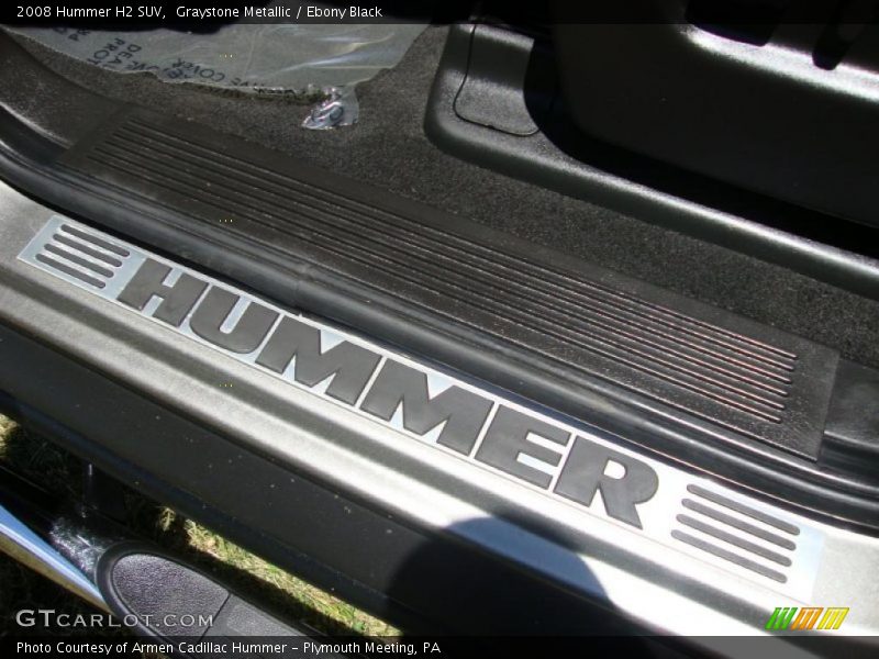 Graystone Metallic / Ebony Black 2008 Hummer H2 SUV