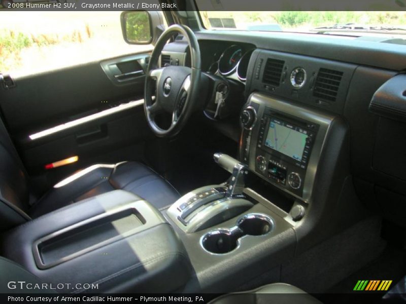 Graystone Metallic / Ebony Black 2008 Hummer H2 SUV