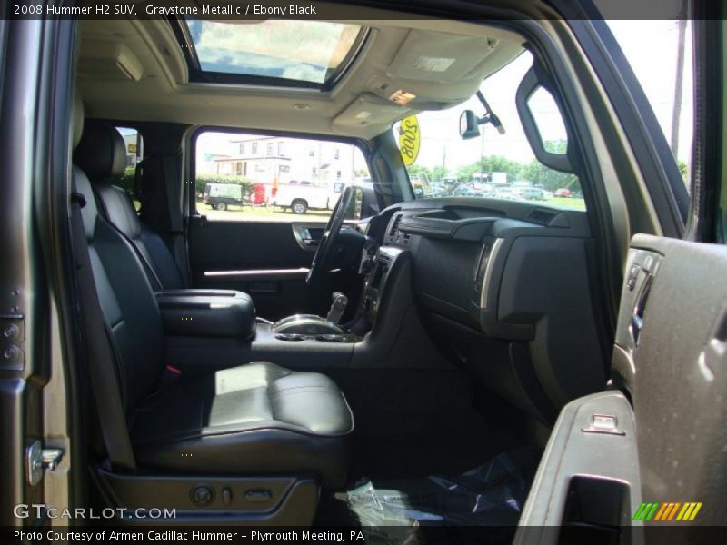 Graystone Metallic / Ebony Black 2008 Hummer H2 SUV