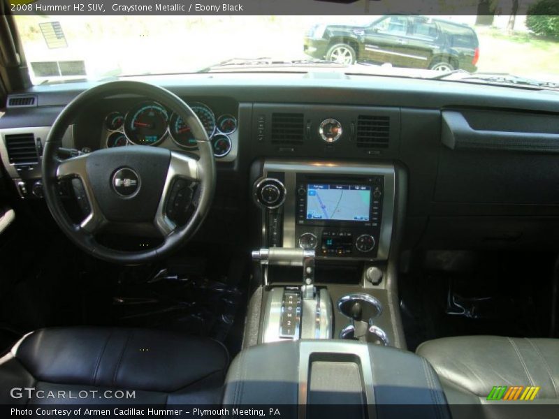 Graystone Metallic / Ebony Black 2008 Hummer H2 SUV