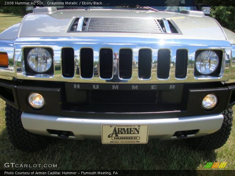 Graystone Metallic / Ebony Black 2008 Hummer H2 SUV