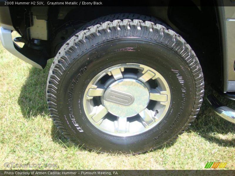Graystone Metallic / Ebony Black 2008 Hummer H2 SUV
