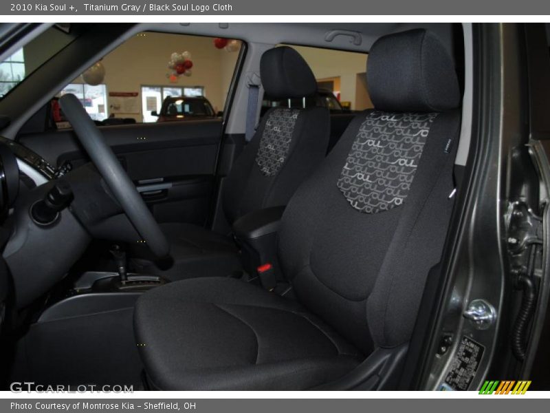 Titanium Gray / Black Soul Logo Cloth 2010 Kia Soul +