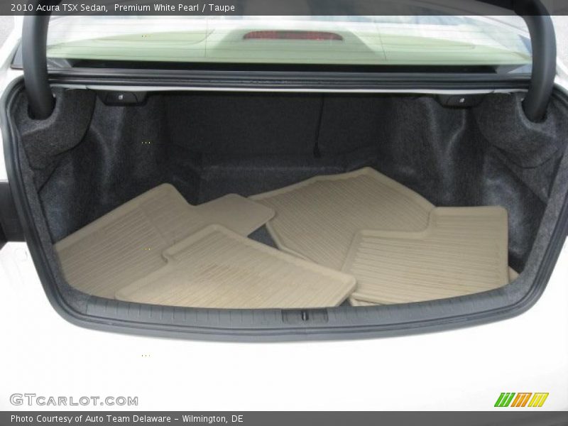 Premium White Pearl / Taupe 2010 Acura TSX Sedan