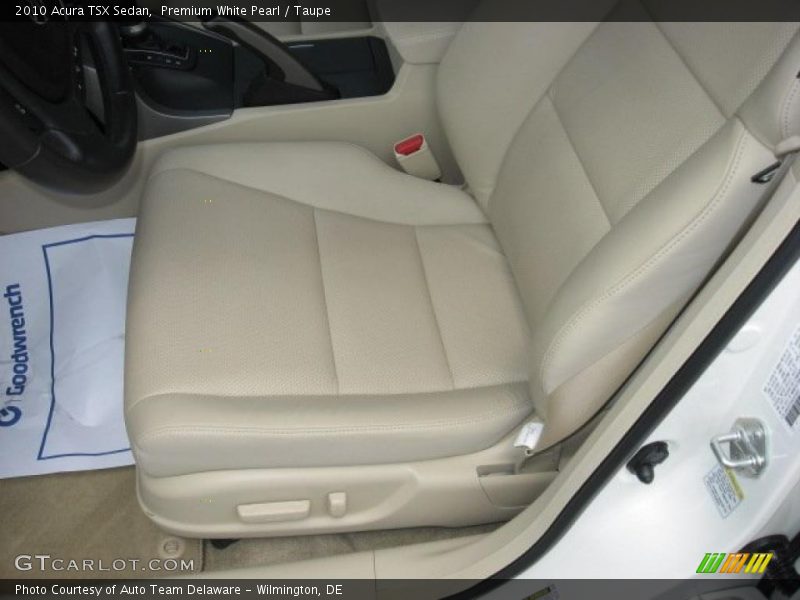 Premium White Pearl / Taupe 2010 Acura TSX Sedan