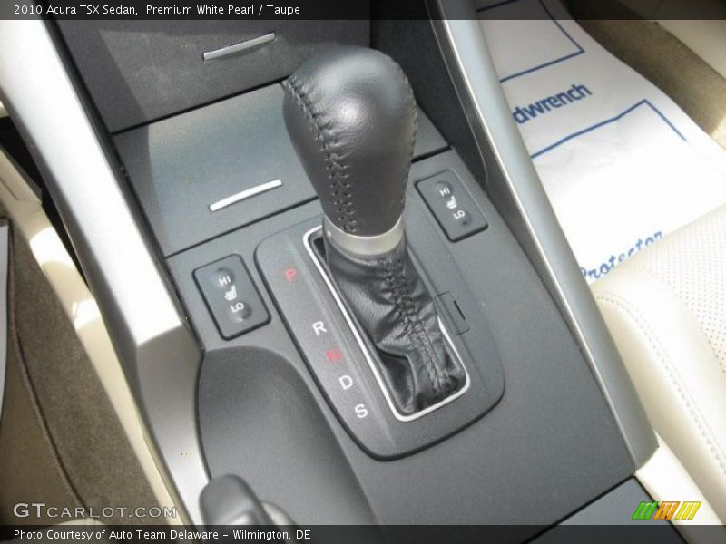 Premium White Pearl / Taupe 2010 Acura TSX Sedan