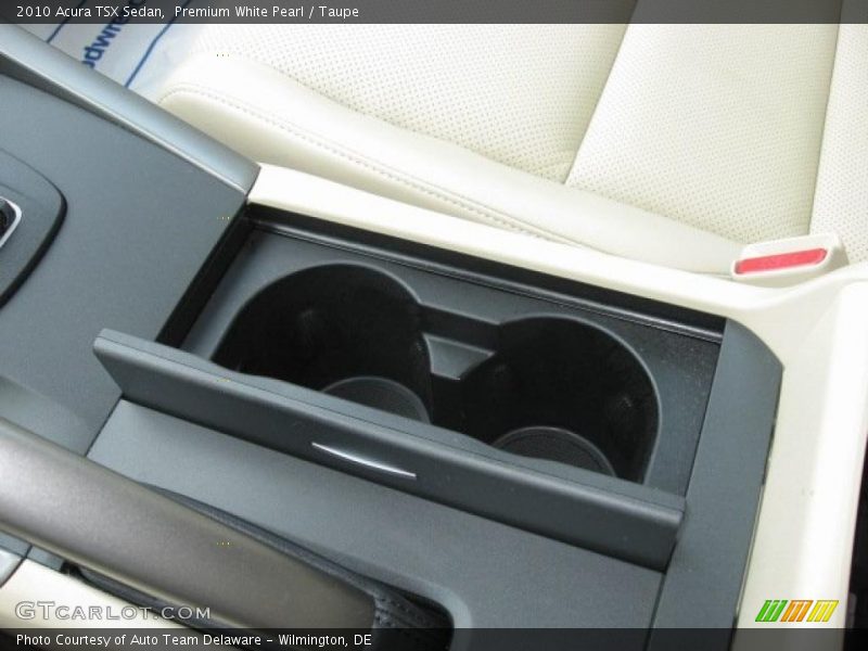 Premium White Pearl / Taupe 2010 Acura TSX Sedan