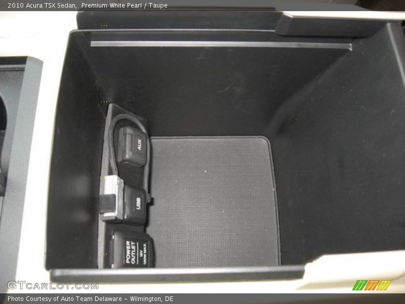 Premium White Pearl / Taupe 2010 Acura TSX Sedan