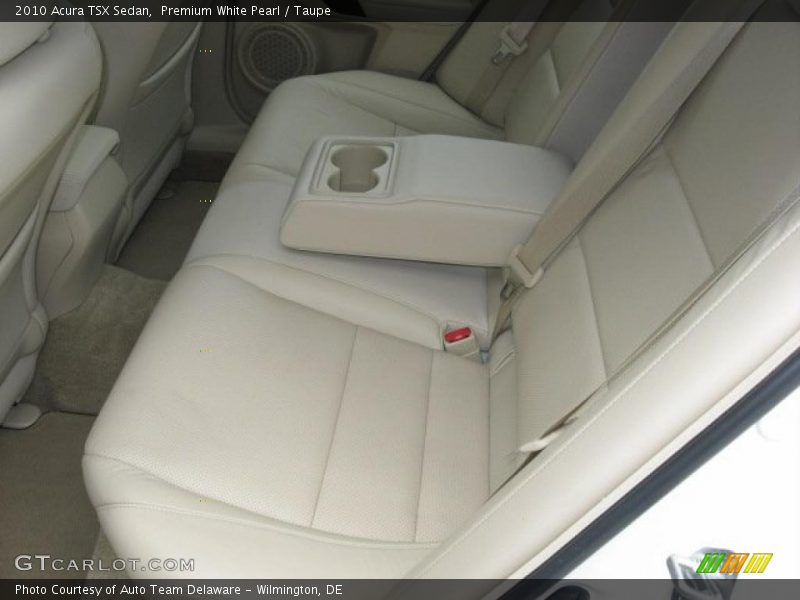 Premium White Pearl / Taupe 2010 Acura TSX Sedan