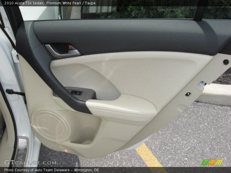 Premium White Pearl / Taupe 2010 Acura TSX Sedan